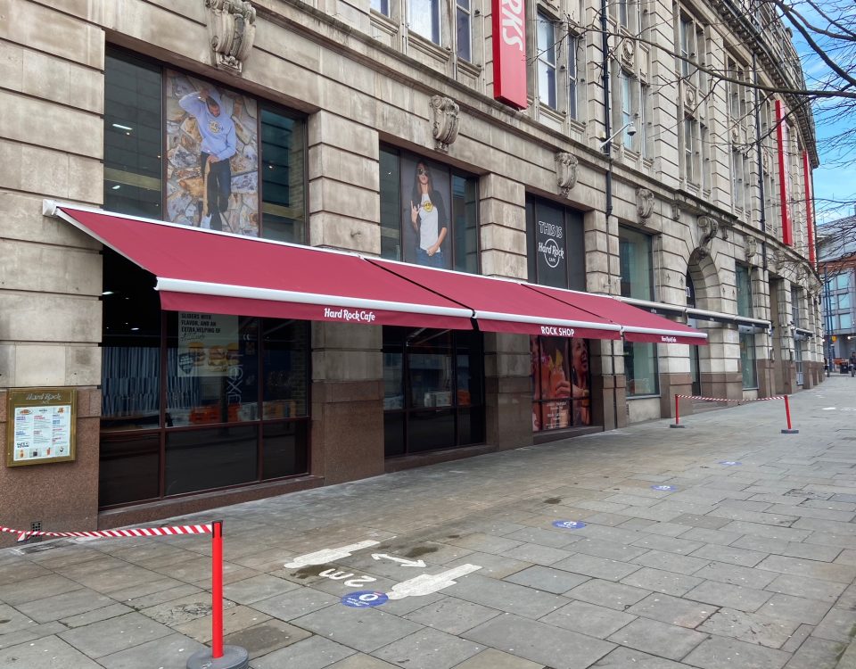 Hard Rock Cafe Awnings - Manchester