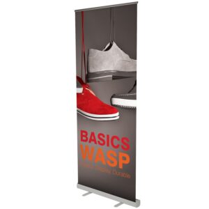 Pop up Banner Stands printed in full colour on super-flat media to reduce edge curling