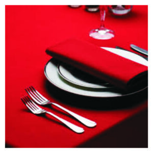 Table Napkins with Branded Logos and Text.