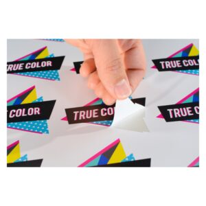 Custom Shape Stickers & Labels with Branded Logos and Text.