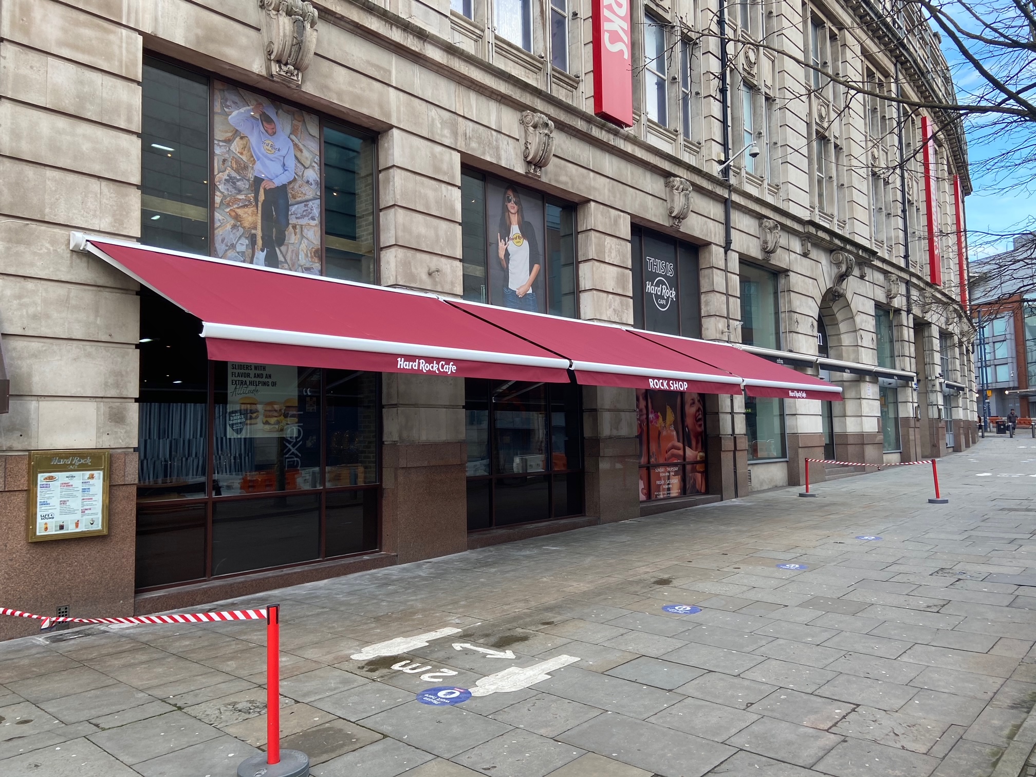 Hard Rock Cafe Awnings - Manchester