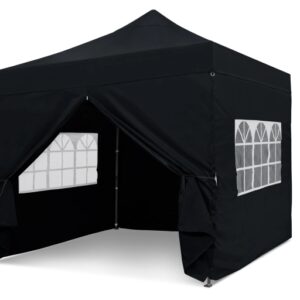 Black 3m x 3m Pop-uo Gazebo - No Print
