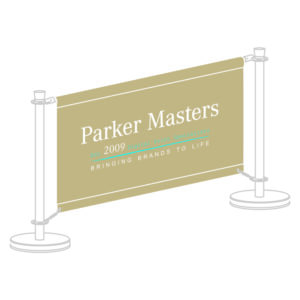 Replacement café barrier banners, supplied custom printed or blank. Bespoke Recasens R-180 Sand Café Banners acrylic canvas banners with top and bottom pocket or eyelets. Branded café barriers your way.