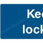 Safety Signs Mandatory Machinery & General. Keep locked.