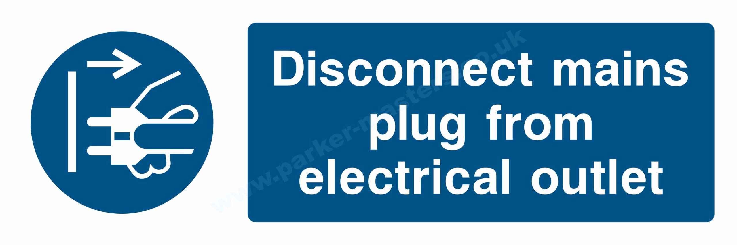 Disconnect Mains Plug from Electrical Outlet (Long)