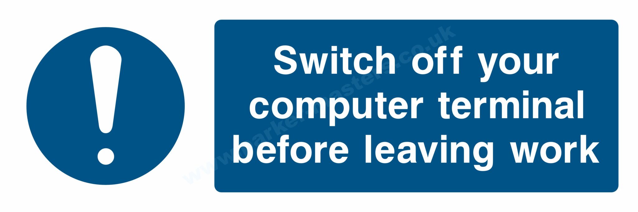 Off Brand Computer Swith Off Your Computer Terminal Before Leaving Work (Long) • Parker ...
