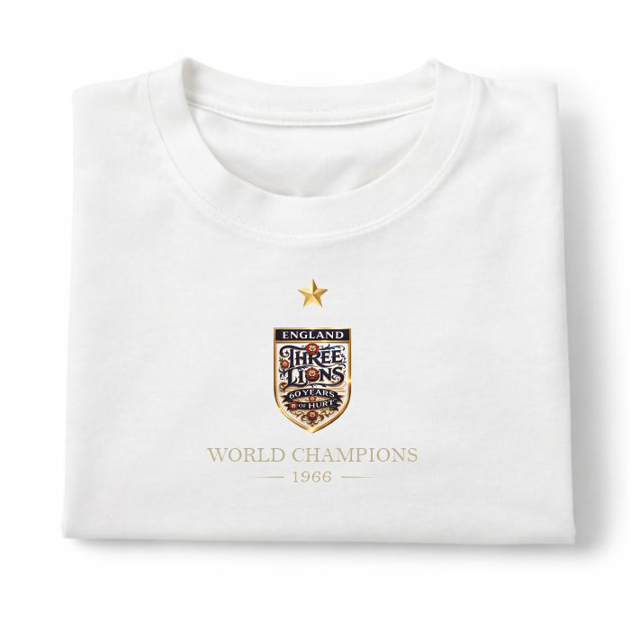 Hurst Hat-Trick Hero - Men's England 2026 World Cup T-Shirt - Image 3